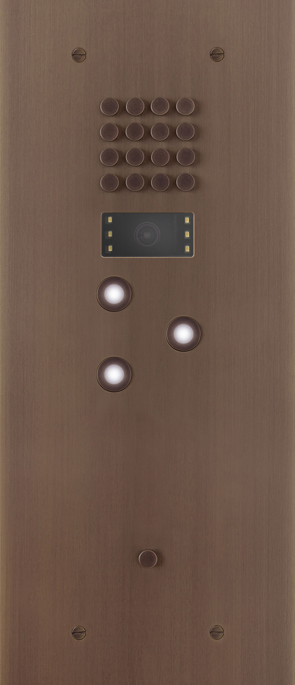 Wizard Bronze rustic IP 3 buttons small and color cam